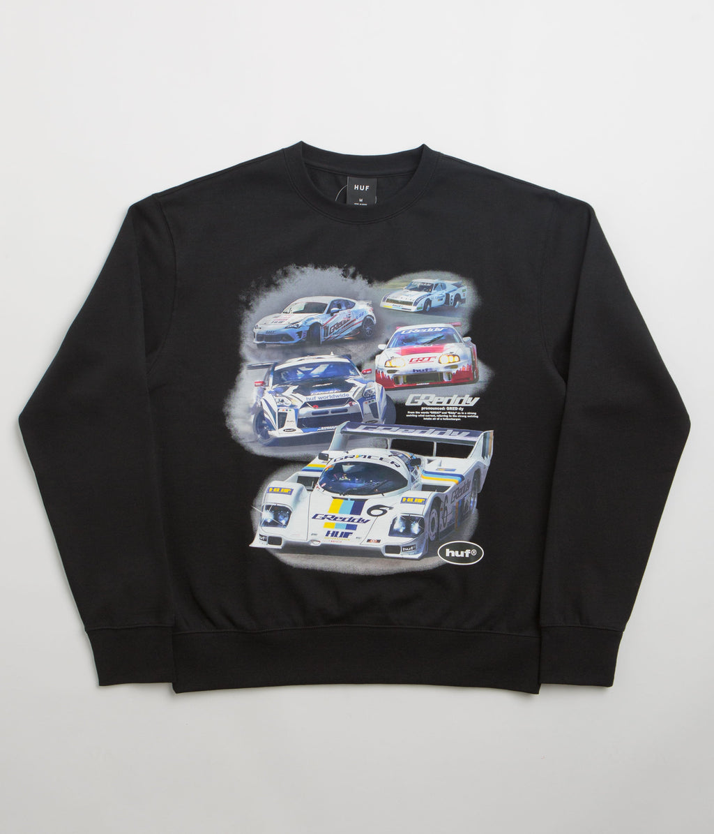HUF Greddy Showcase Crewneck Sweatshirt - Black