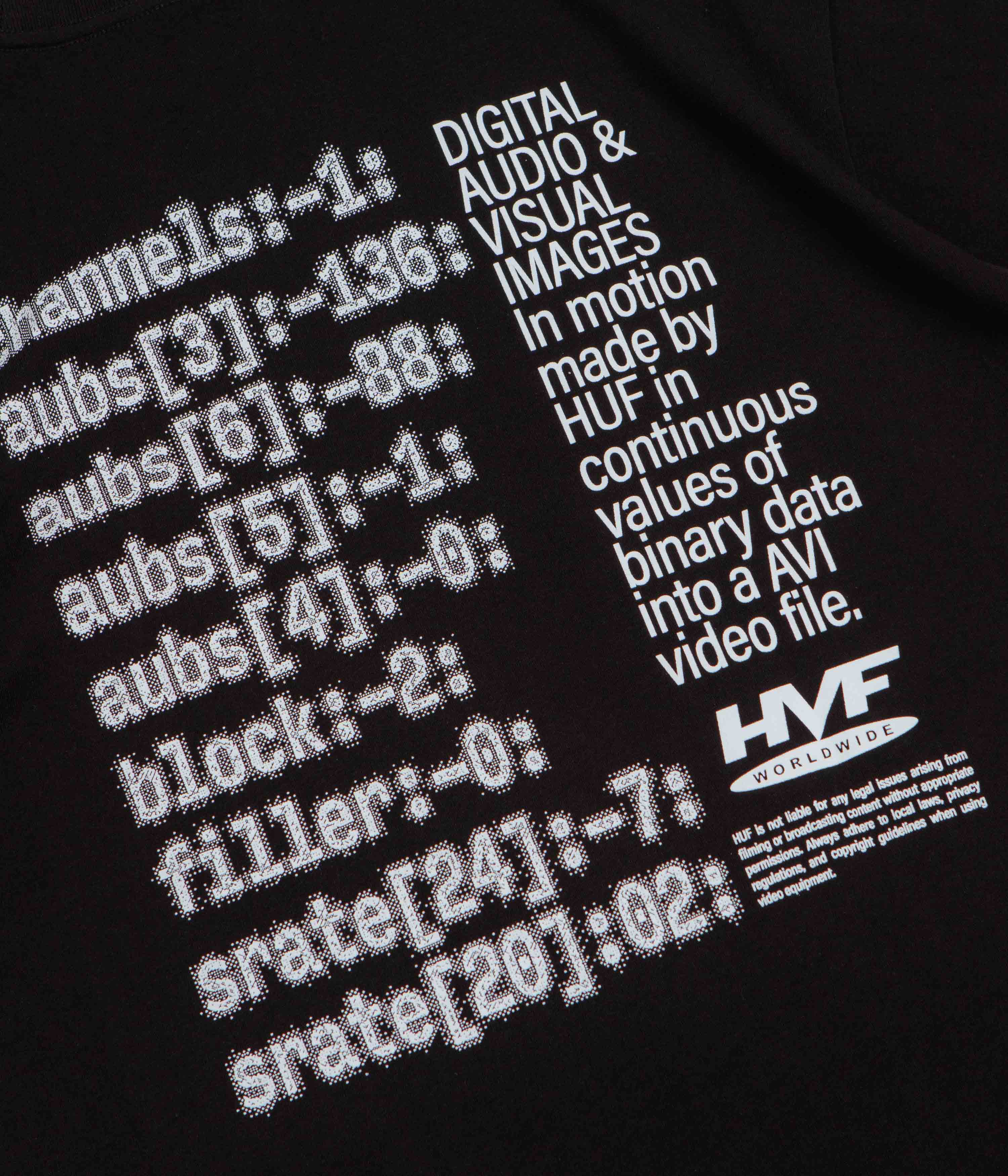 HUF H Cam T-Shirt - Black