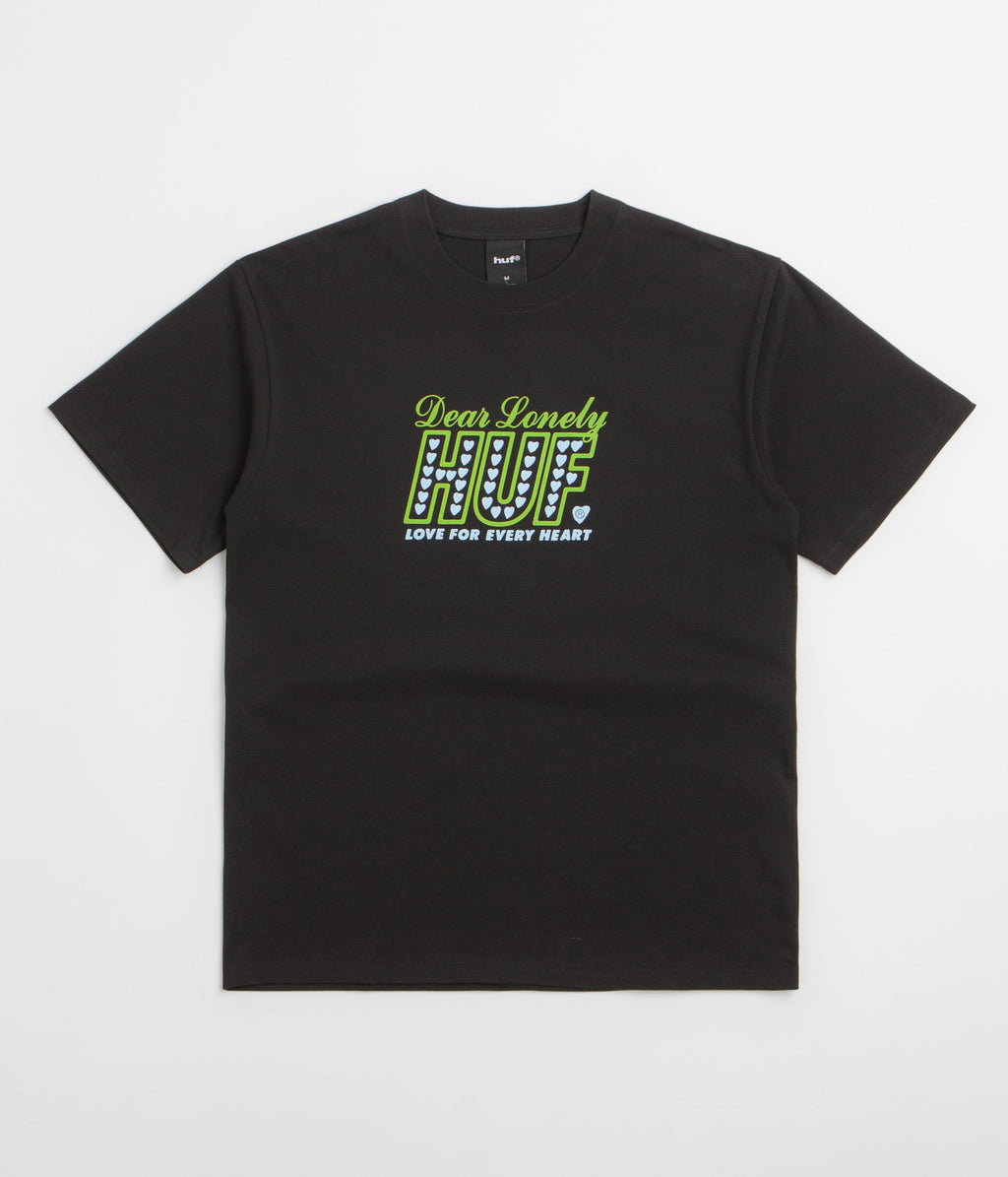HUF Lonely Hearts T-Shirt - Black