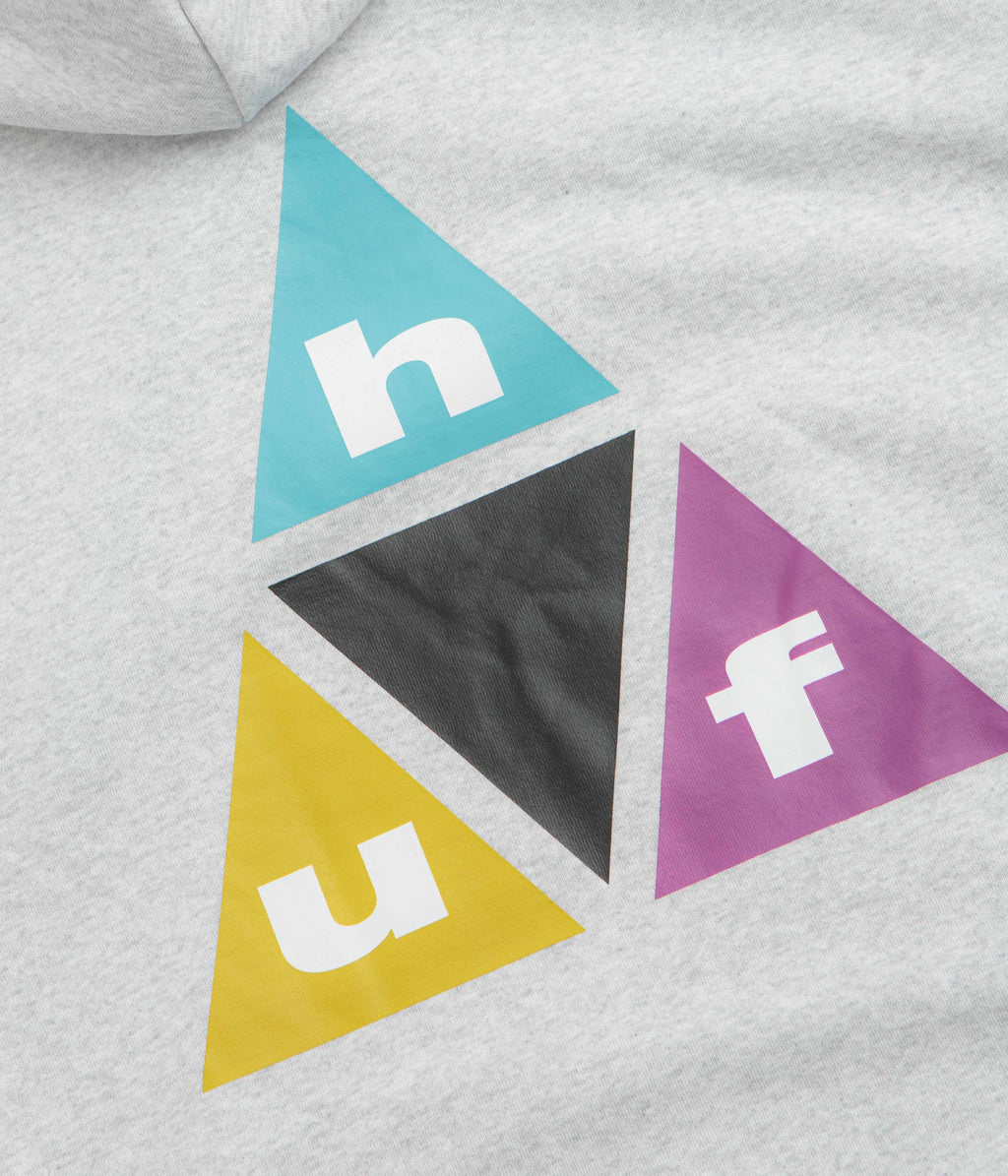 HUF Prism Triple Triangle Hoodie - Heather Grey