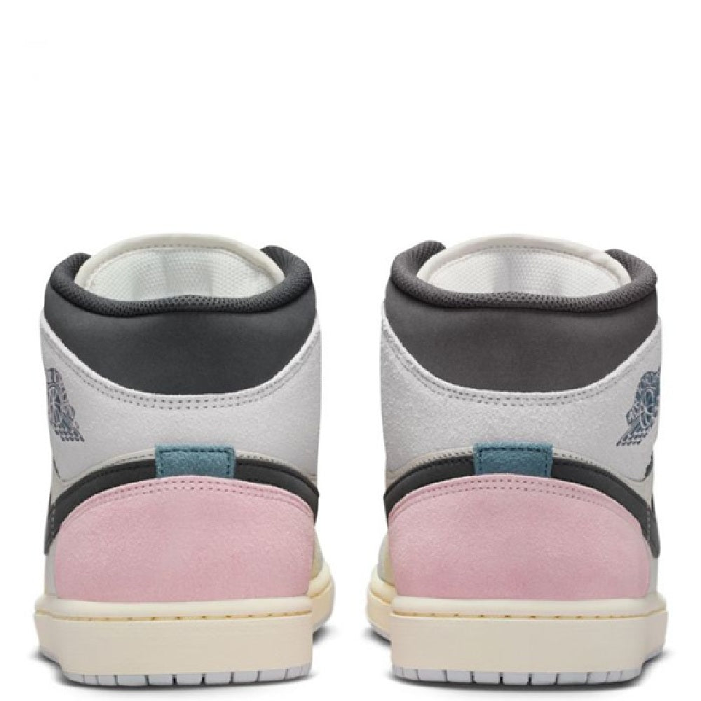Men's Jordan 1 Mid SE Sail/Iced Jade-Anthracite (IB7110 100)