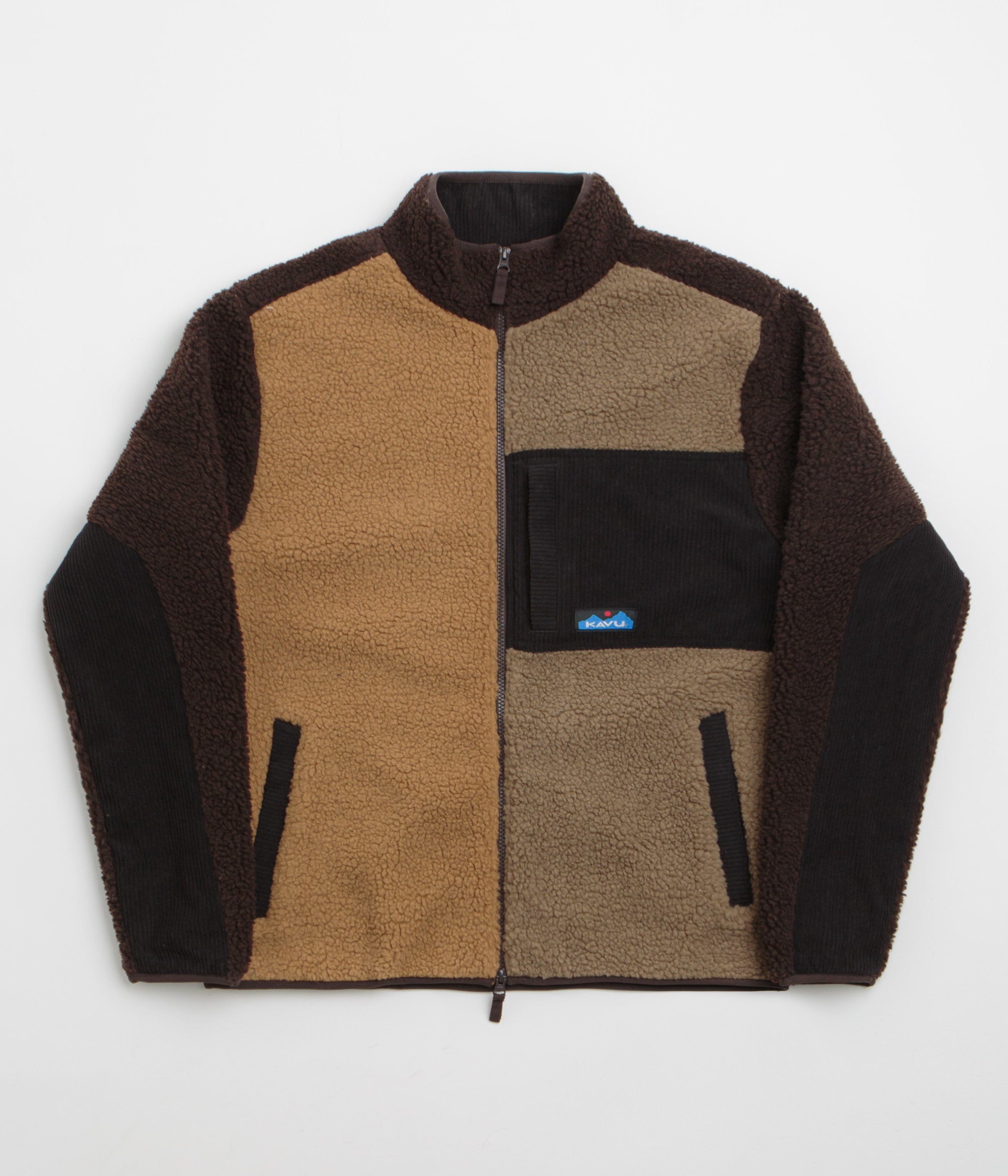 Kavu Wayside Fleece - Wild Wood Block