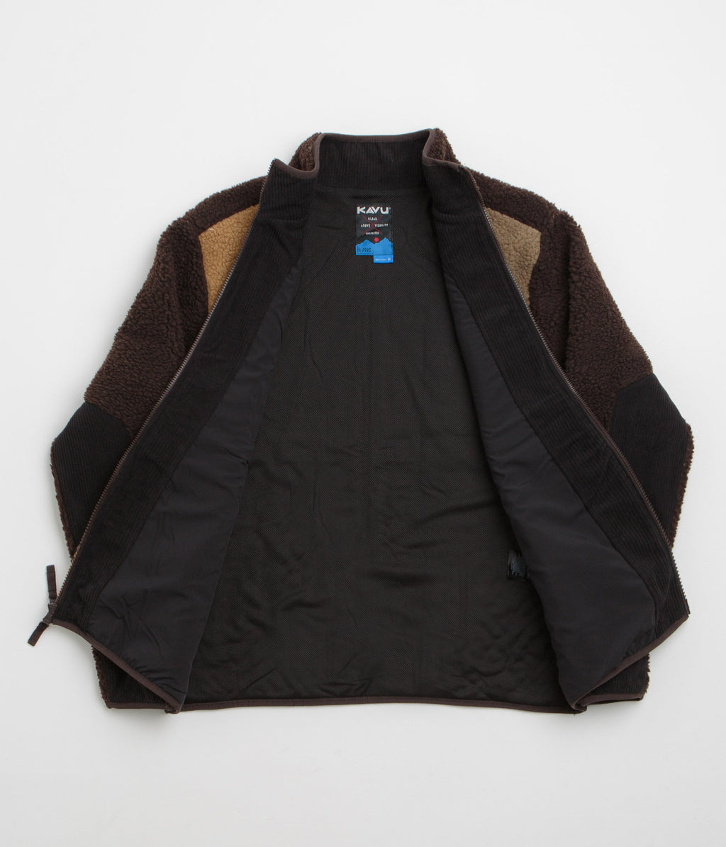 Kavu Wayside Fleece - Wild Wood Block