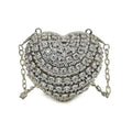 Lovey- the Miniature Heart Shaped Rhinestone Evening Bag 3 Colors