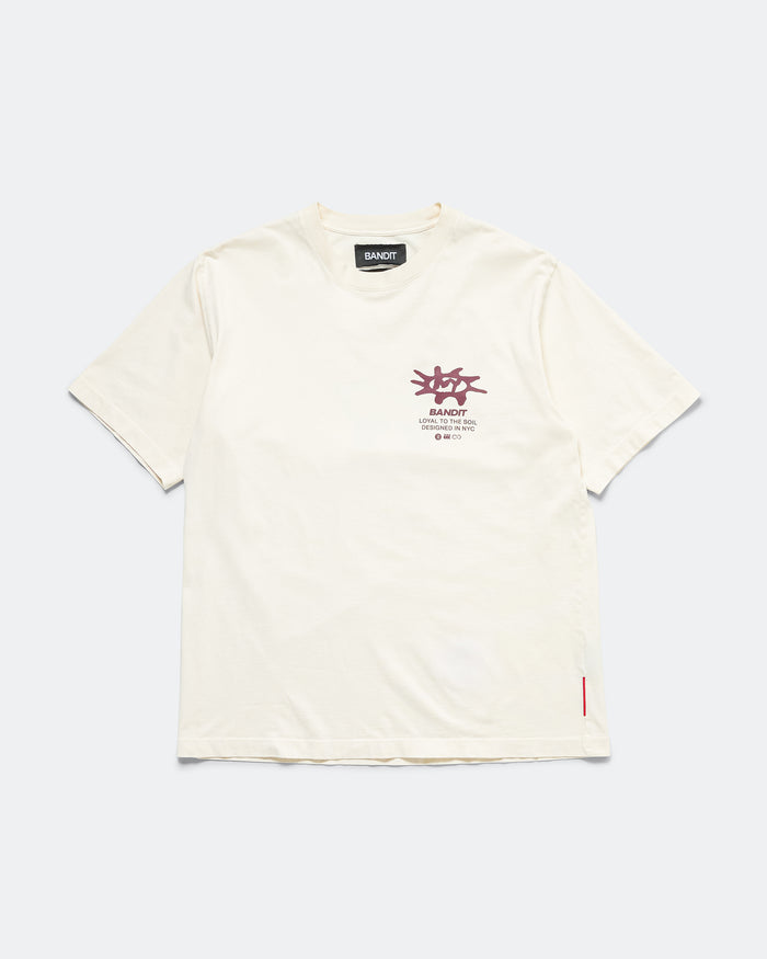Loyalty to the Soil Cotton Tee - Cream