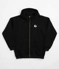 Magenta Yin Full Zip Hoodie - Black