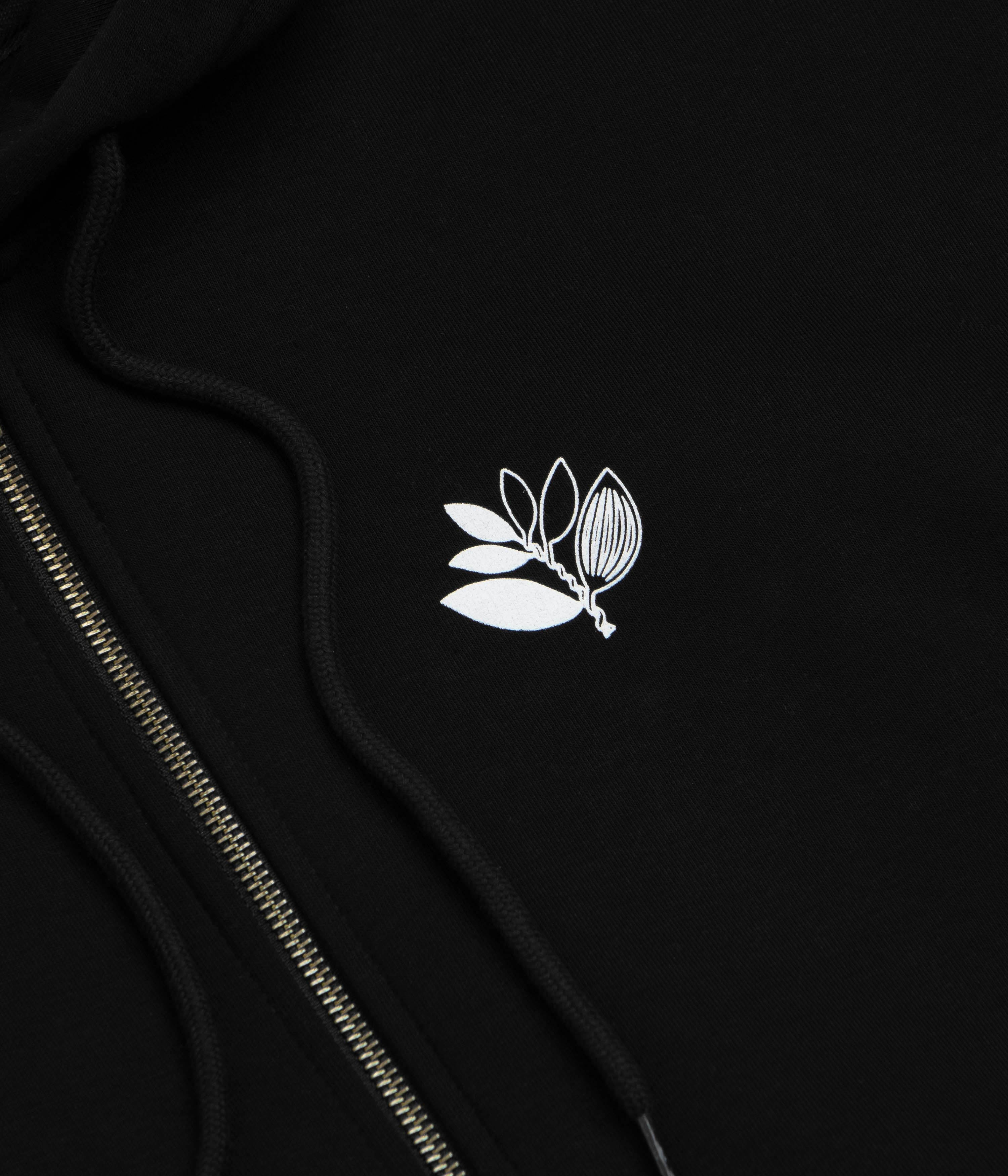 Magenta Yin Full Zip Hoodie - Black