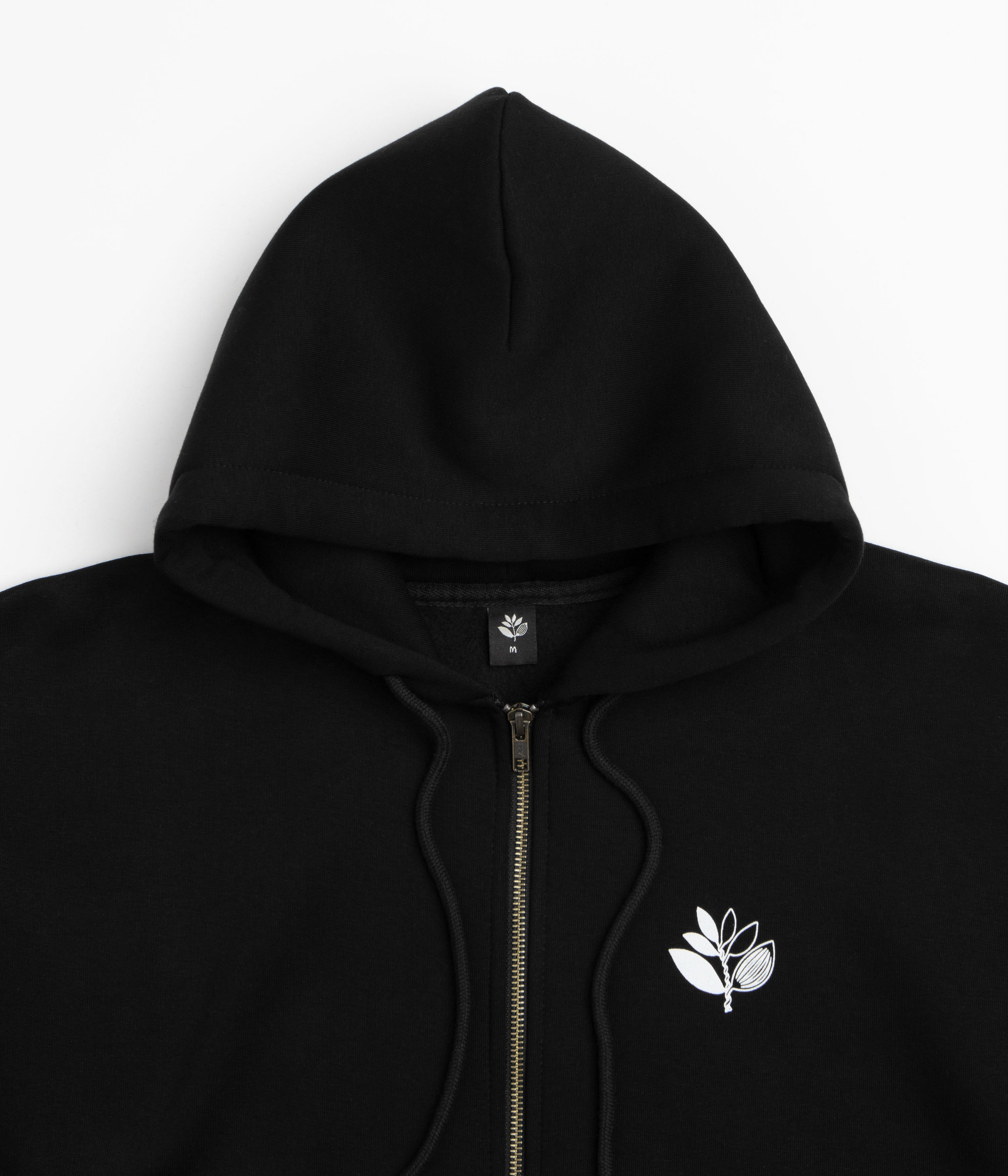 Magenta Yin Full Zip Hoodie - Black