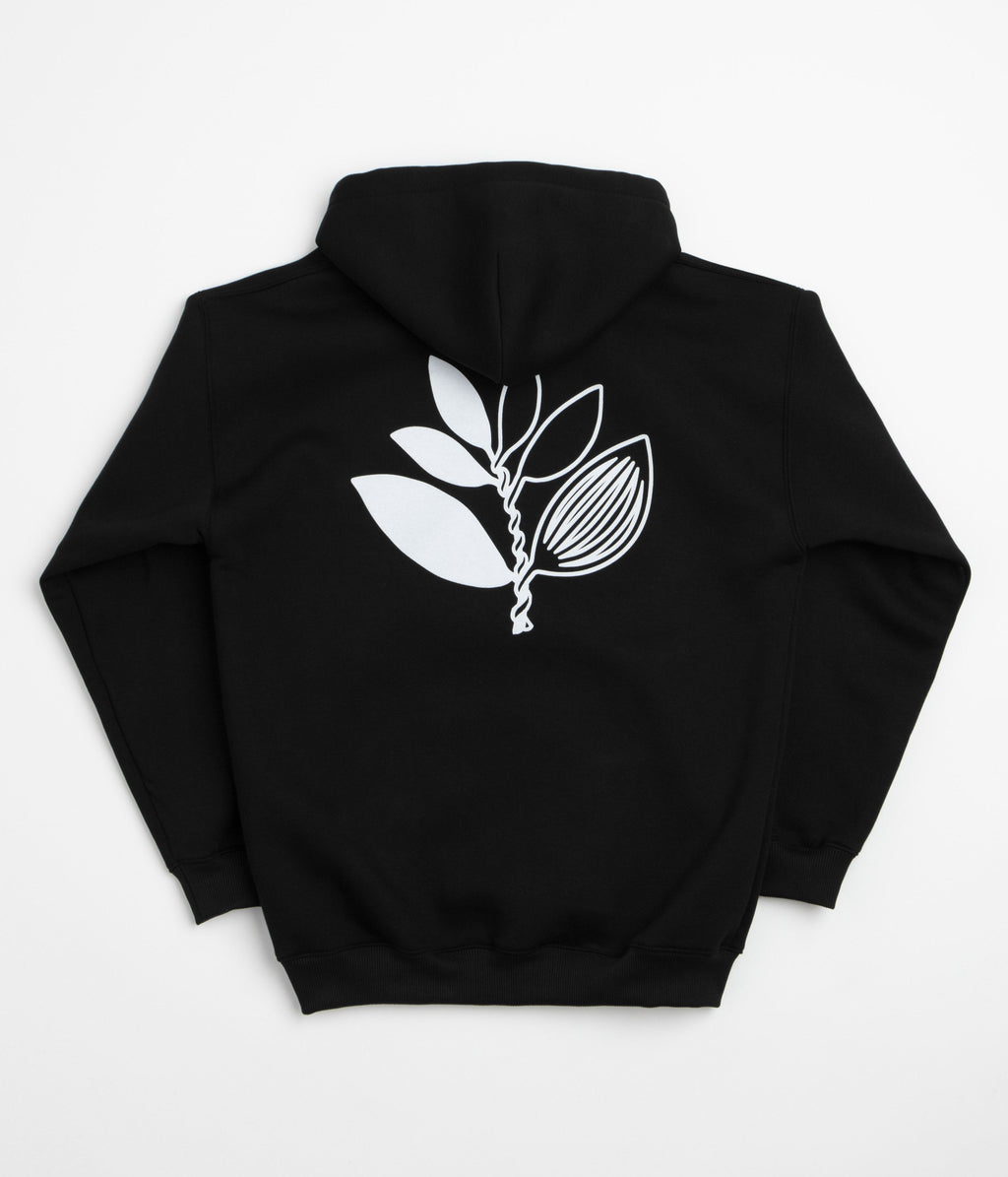 Magenta Yin Full Zip Hoodie - Black