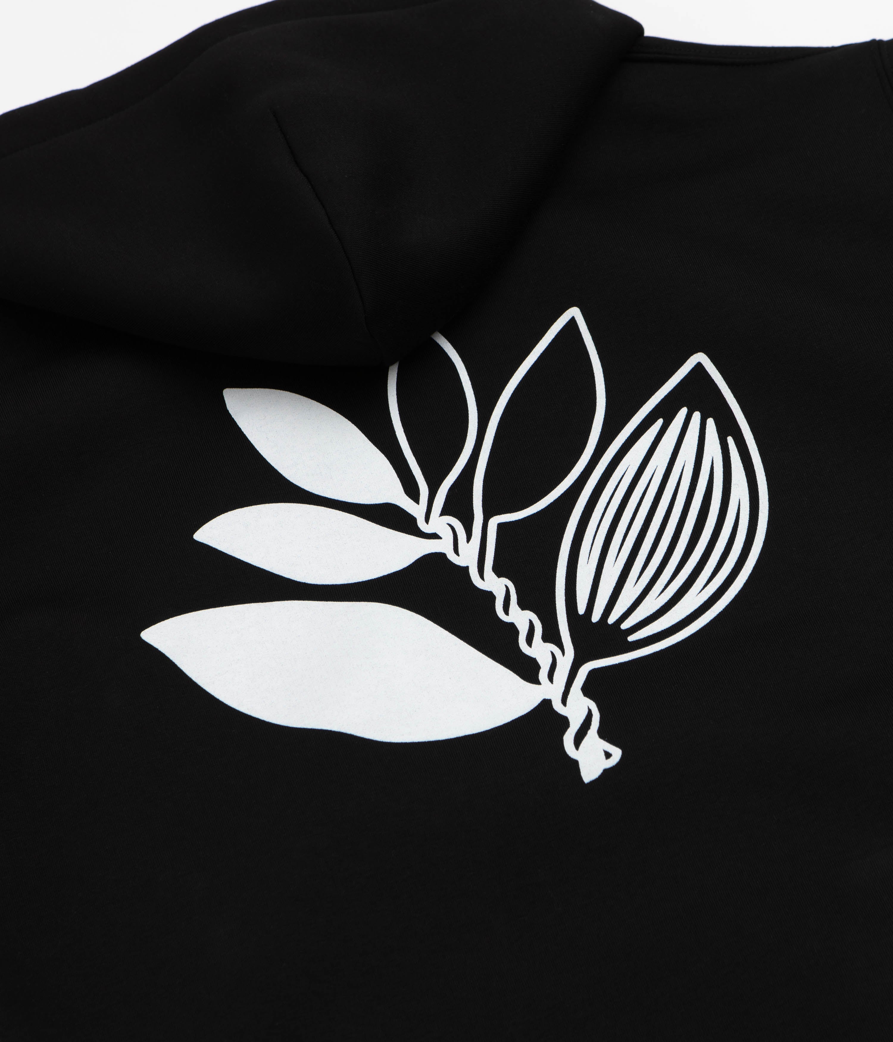 Magenta Yin Full Zip Hoodie - Black
