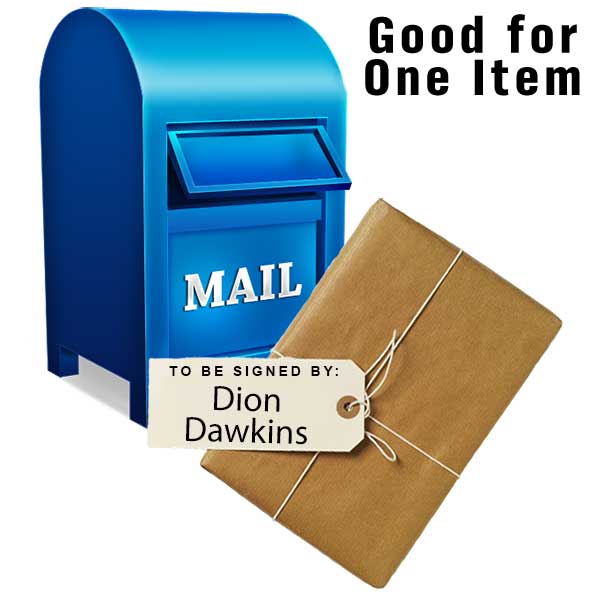 MAIL-IN: Get Your Flat (up to 16x20) or Mini Helmet Signed by Dion Dawkins