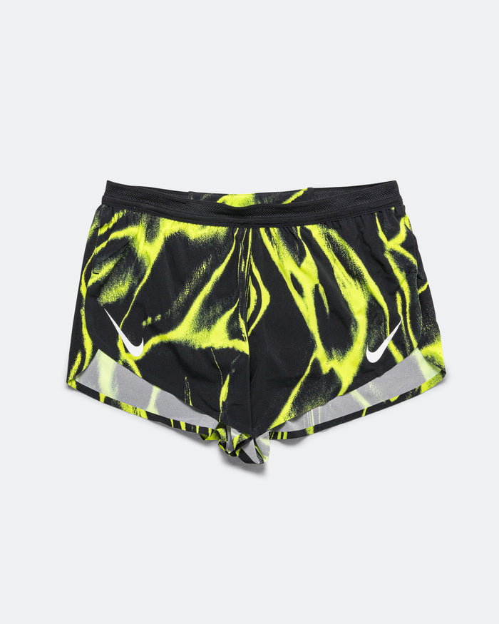 Mens Dri-FIT ADV Aeroswift 2in Short AOP - Volt/White