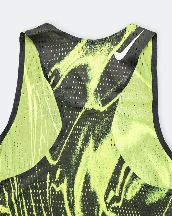 Mens Dri-FIT ADV Aeroswift Singlet AOP - Volt/White