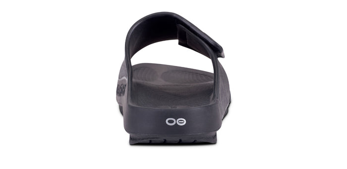 Men's OOahh Sport Flex Sandal - Matte Black back view