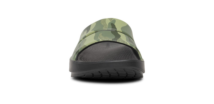 OOahh Sport Slide Sandal - Green Camo front view