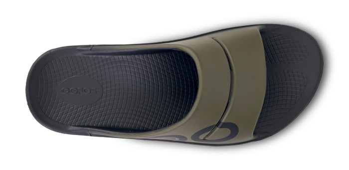 Men's OOahh Sport Slide Sandal - Tactical Green top view