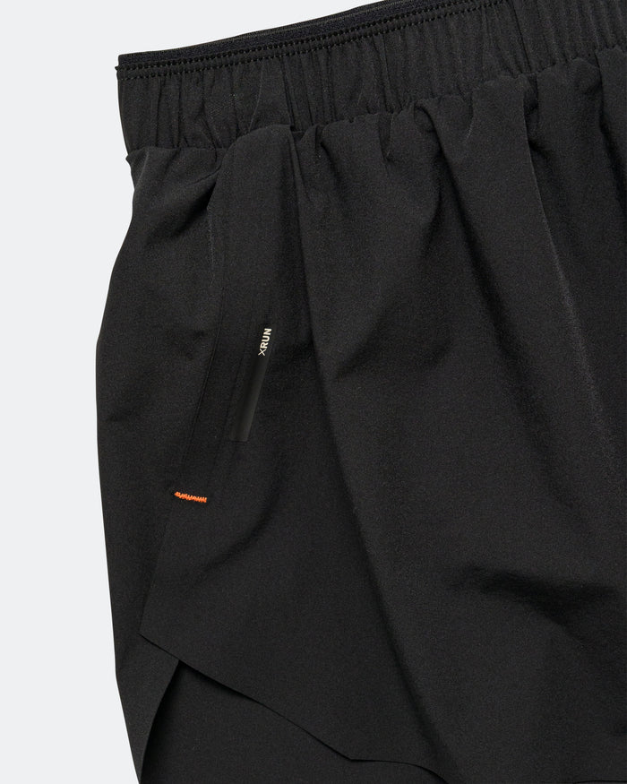 Mens Split Shorts - Black