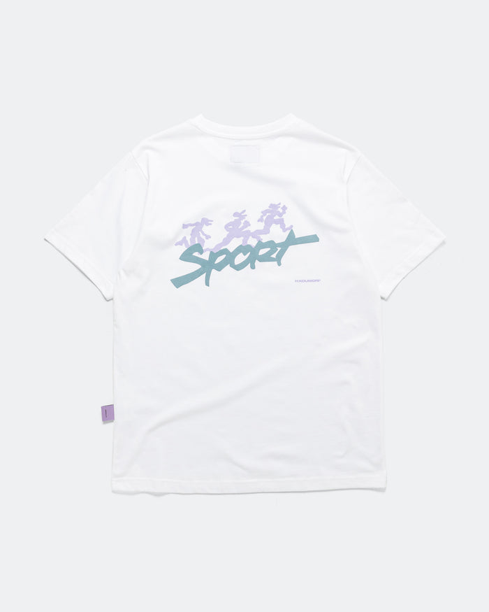 Mens SS Regular 'Sport' T-Shirt - White