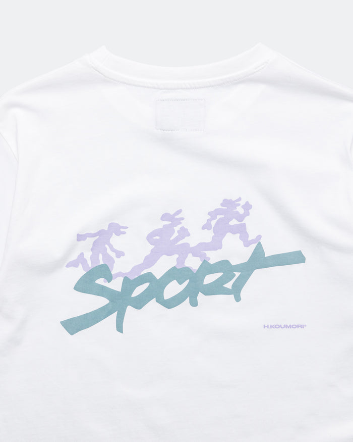Mens SS Regular 'Sport' T-Shirt - White