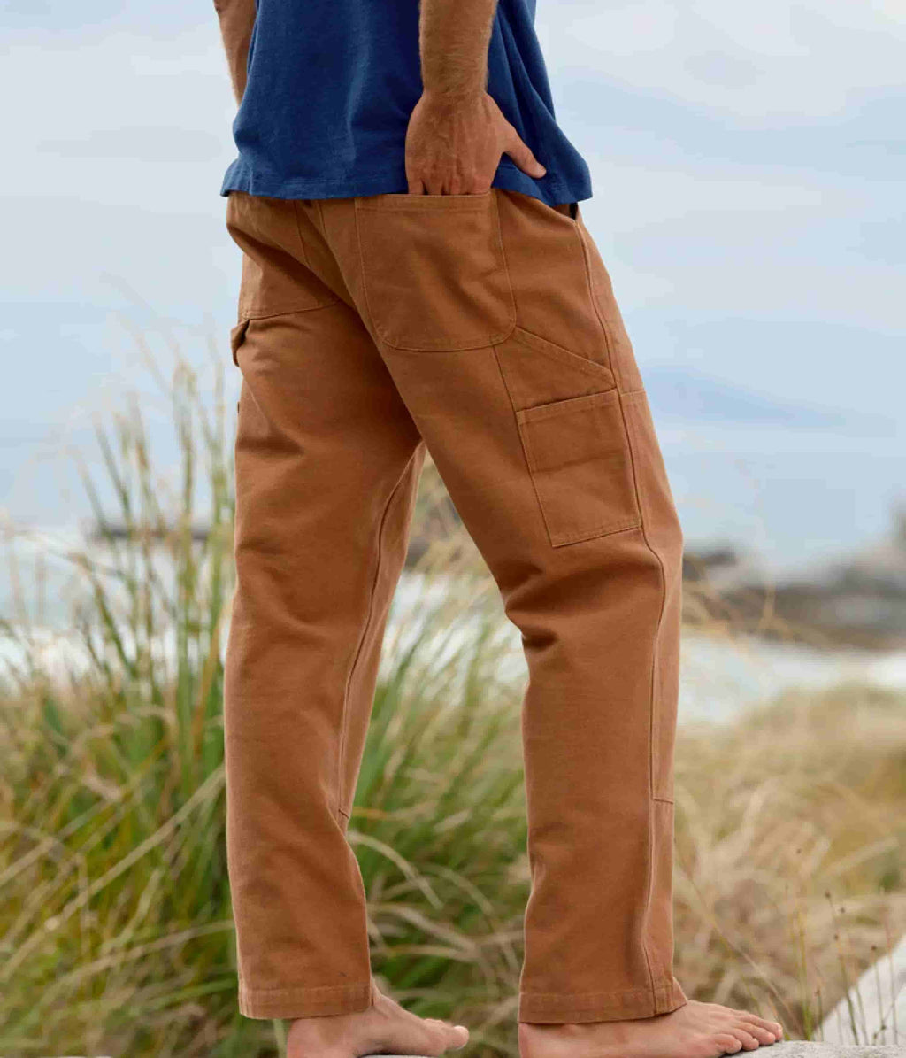 Mollusk Canvas Work Pants - Almond