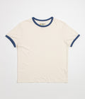 Mollusk Hemp Ringer T-Shirt - Natural / Navy