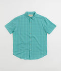 Mollusk Summer Short Sleeve Shirt - Cyan Windowpane