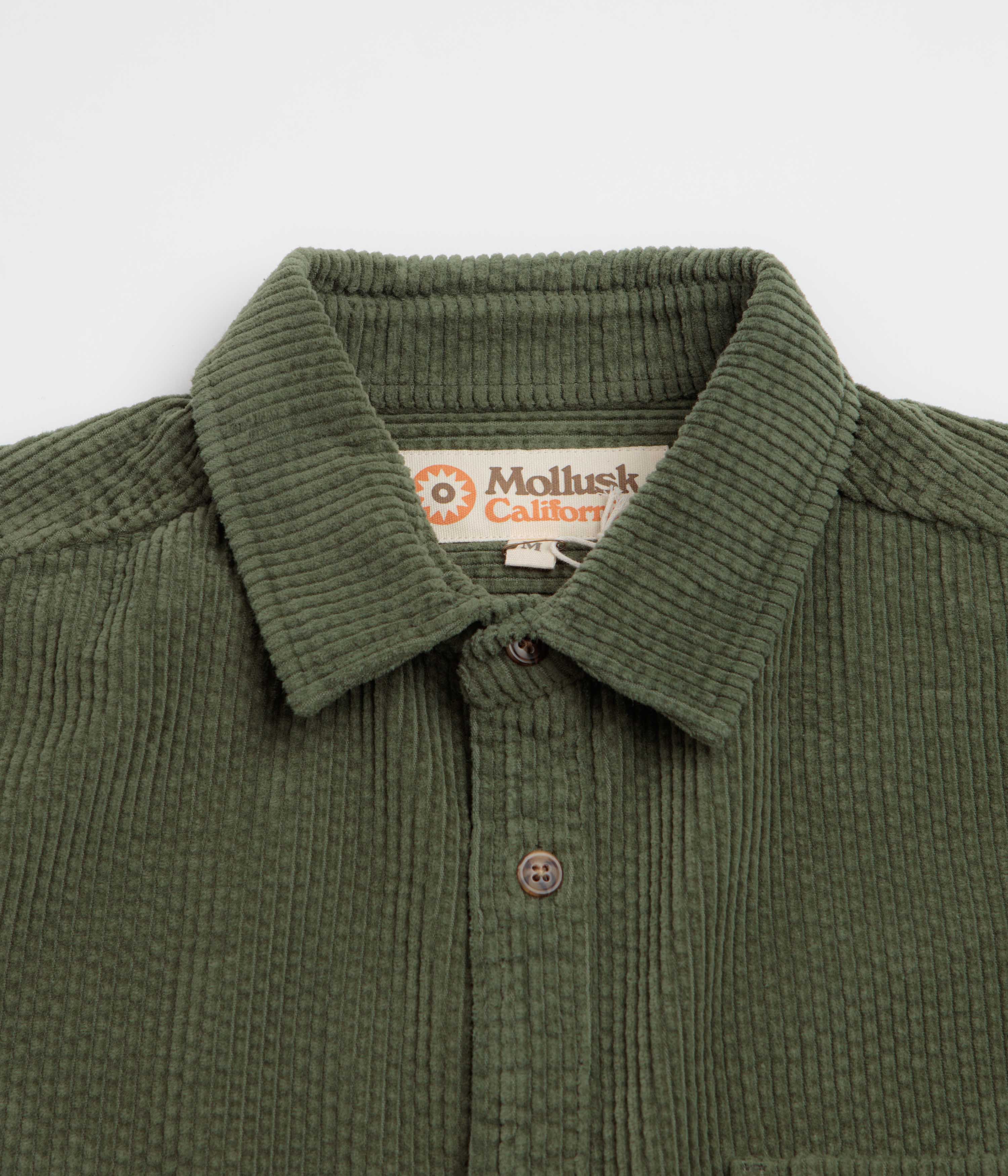 Mollusk Thurston Shirt - Rover Green Corduroy