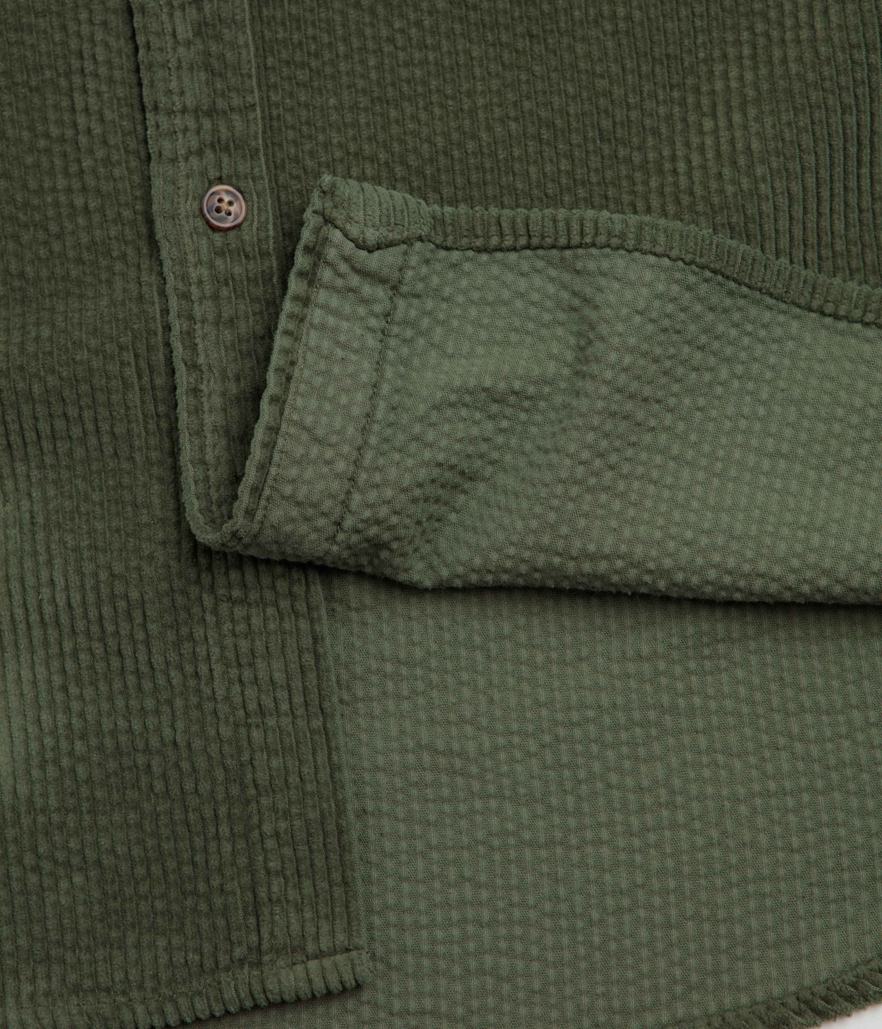 Mollusk Thurston Shirt - Rover Green Corduroy