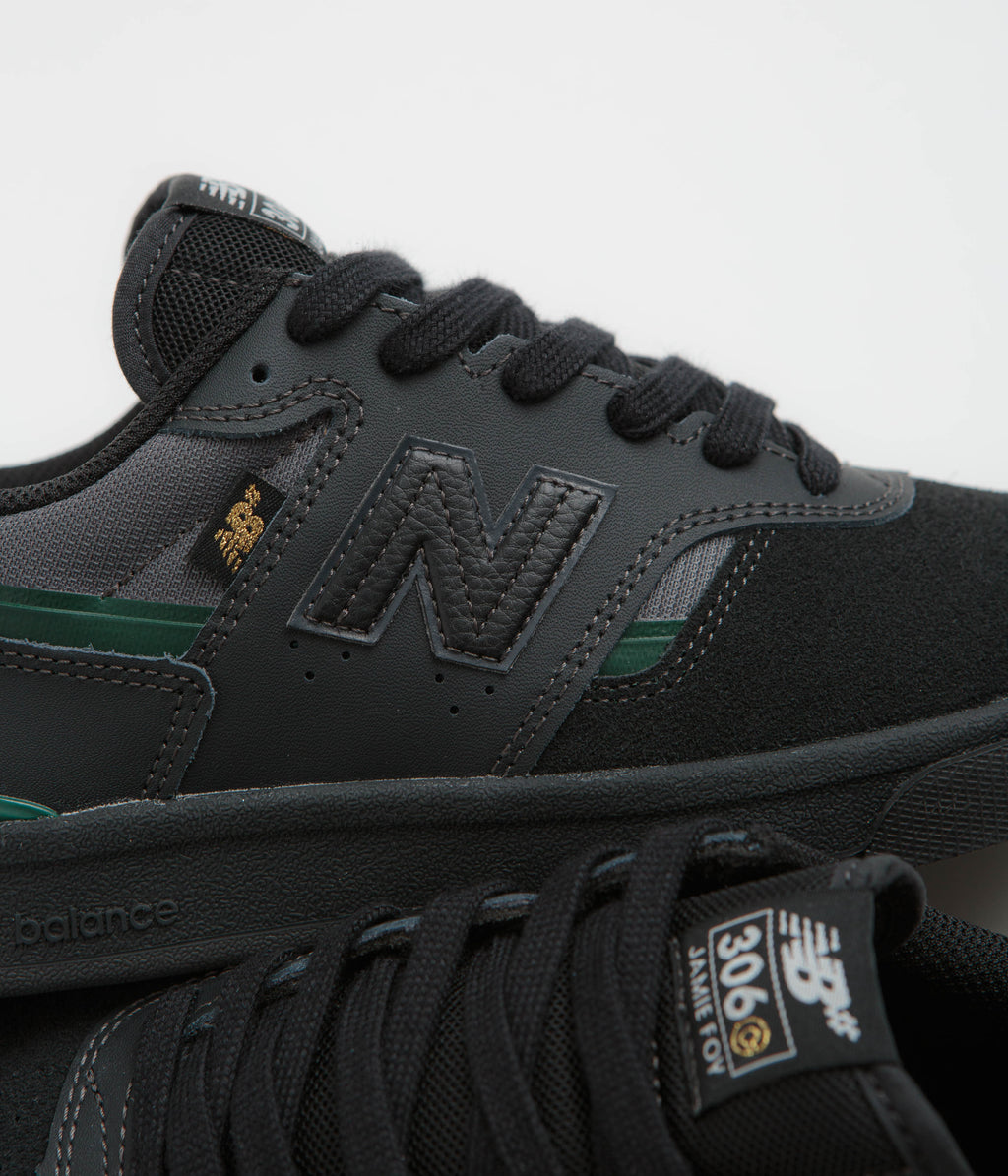 New Balance Numeric 306C Jamie Foy Shoes - Black / Black