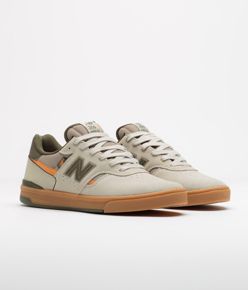 New Balance Numeric 306C Jamie Foy Shoes - Timberwolf / Olive
