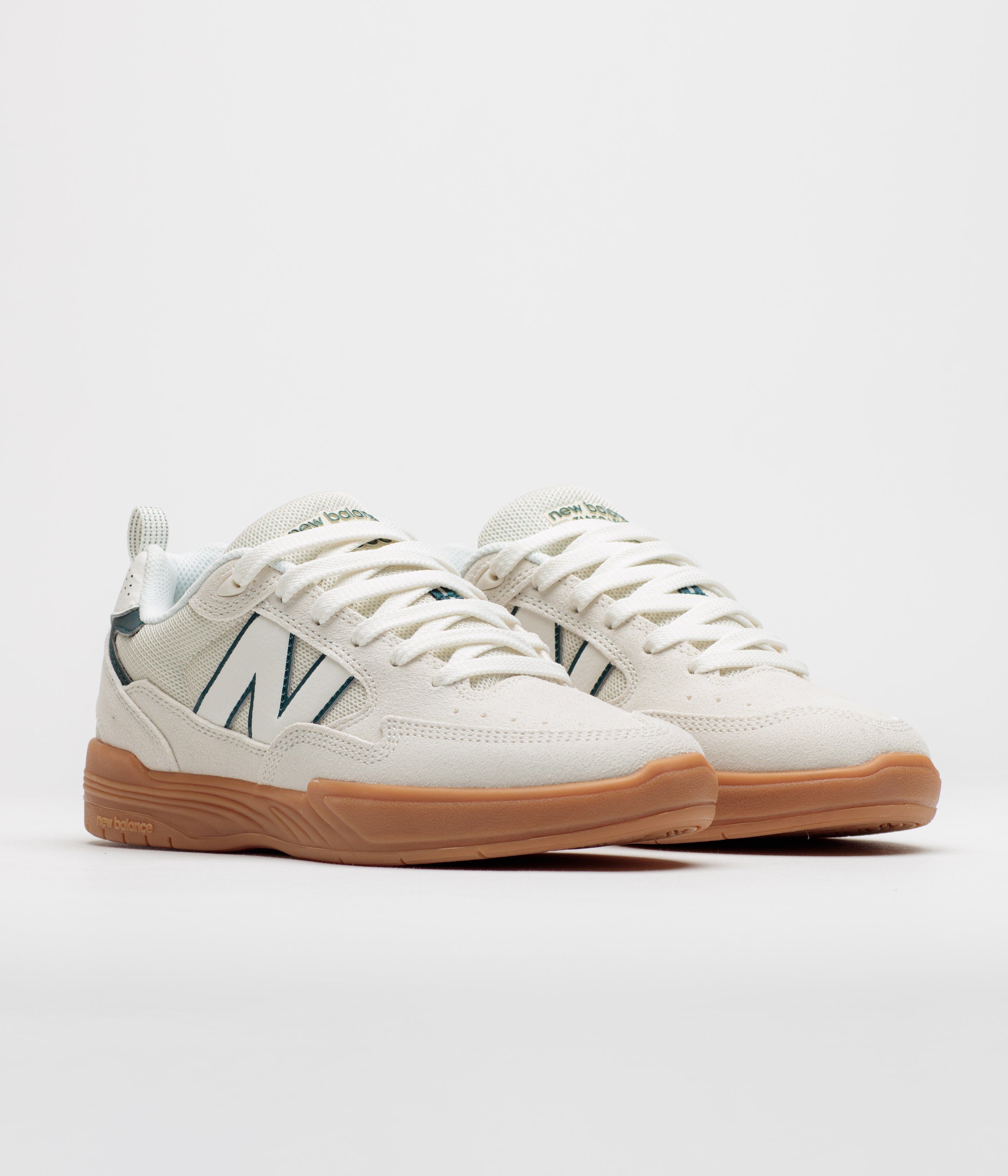New Balance Numeric 808 Tiago Lemos Shoes - Sea Salt / Medusa Green
