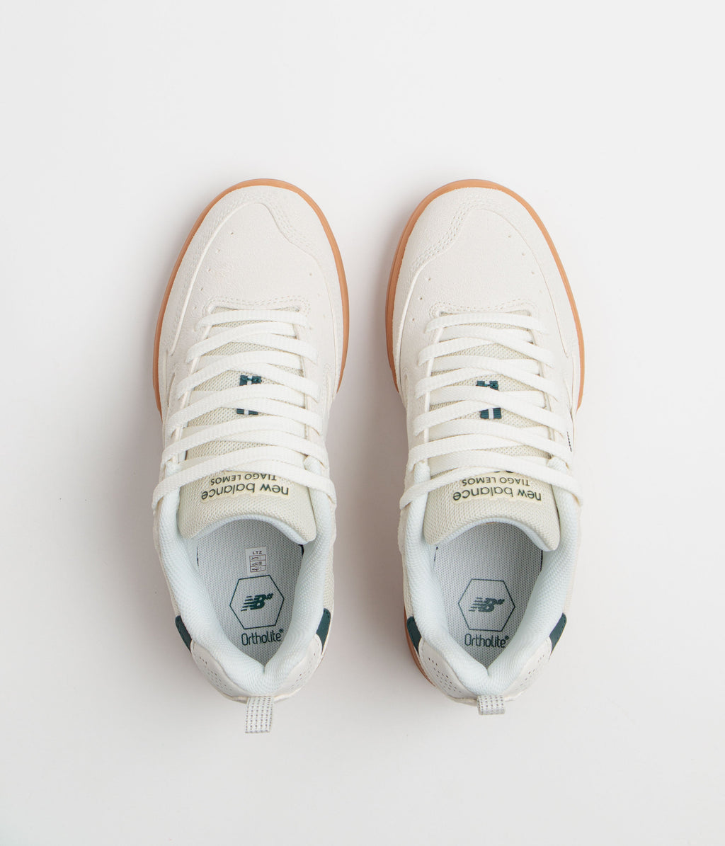 New Balance Numeric 808 Tiago Lemos Shoes - Sea Salt / Medusa Green