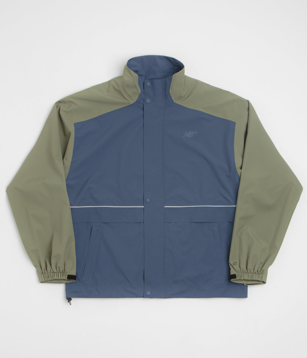 New Balance Numeric Waterproof Jacket - Khaki / Blue