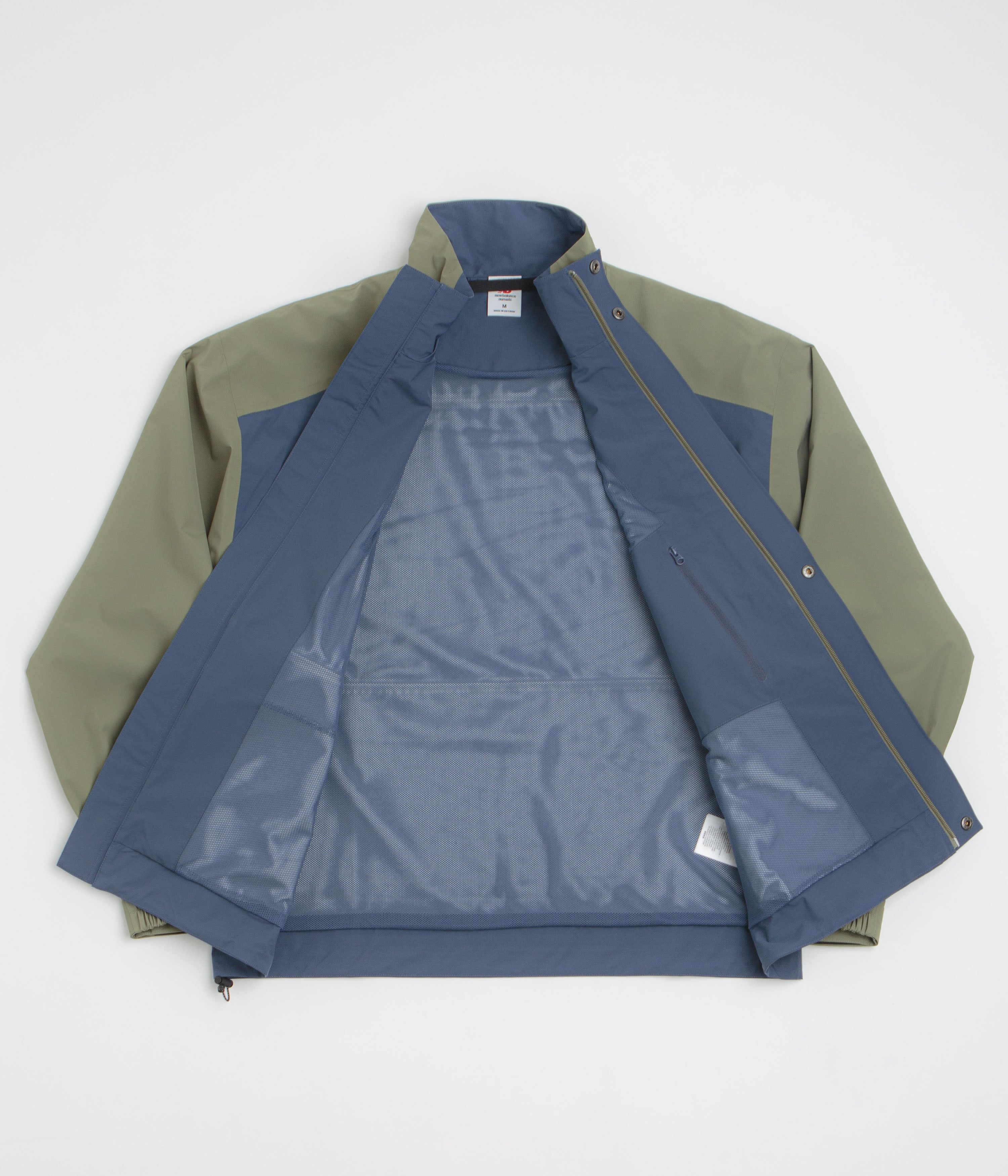 New Balance Numeric Waterproof Jacket - Khaki / Blue
