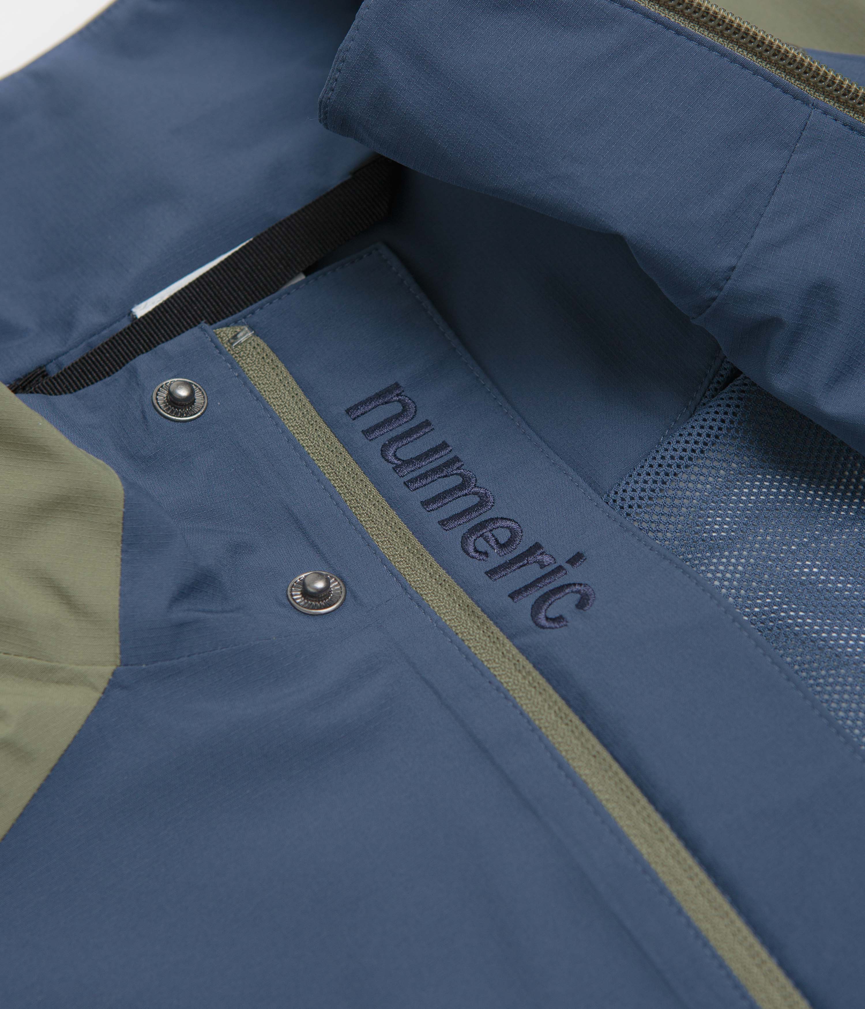 New Balance Numeric Waterproof Jacket - Khaki / Blue