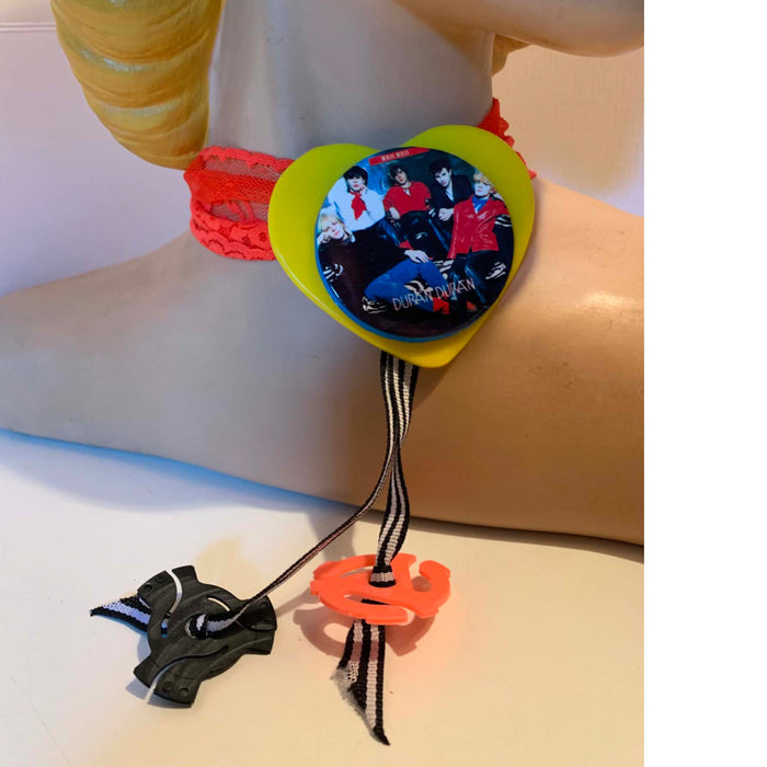 Night Boat- the Vintage Duran Duran Pin Choker Necklace