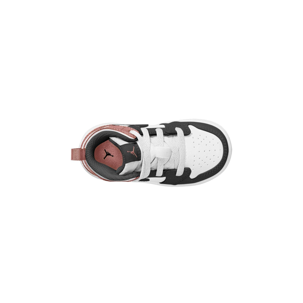 Air Jordan 1 Mid "White Rust Pink Black" - Toddler
