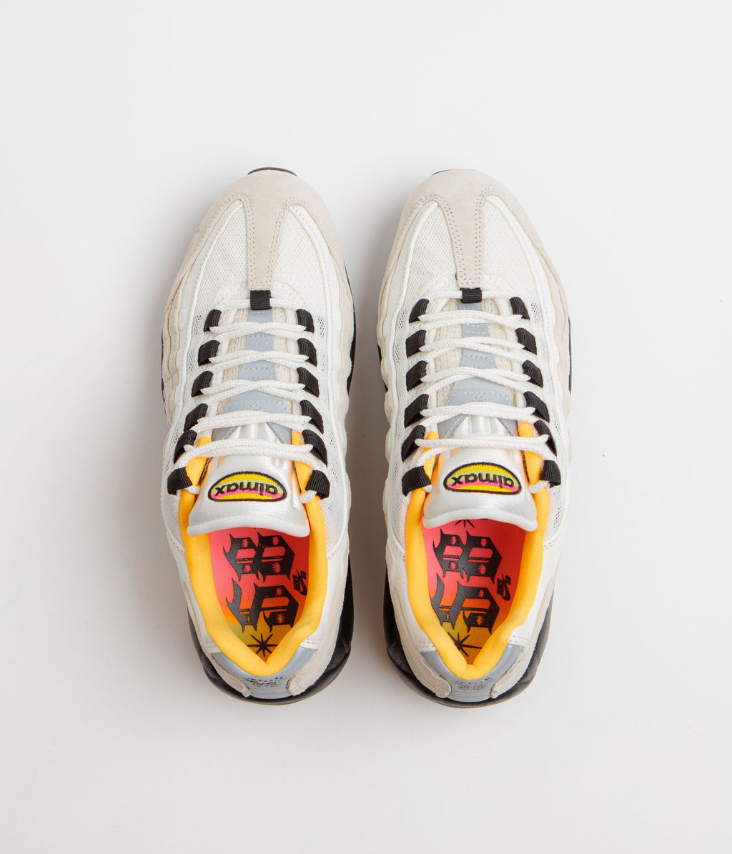 Nike SB Air Max 95 World Cup Shoes - Sail / Black - Laser Orange