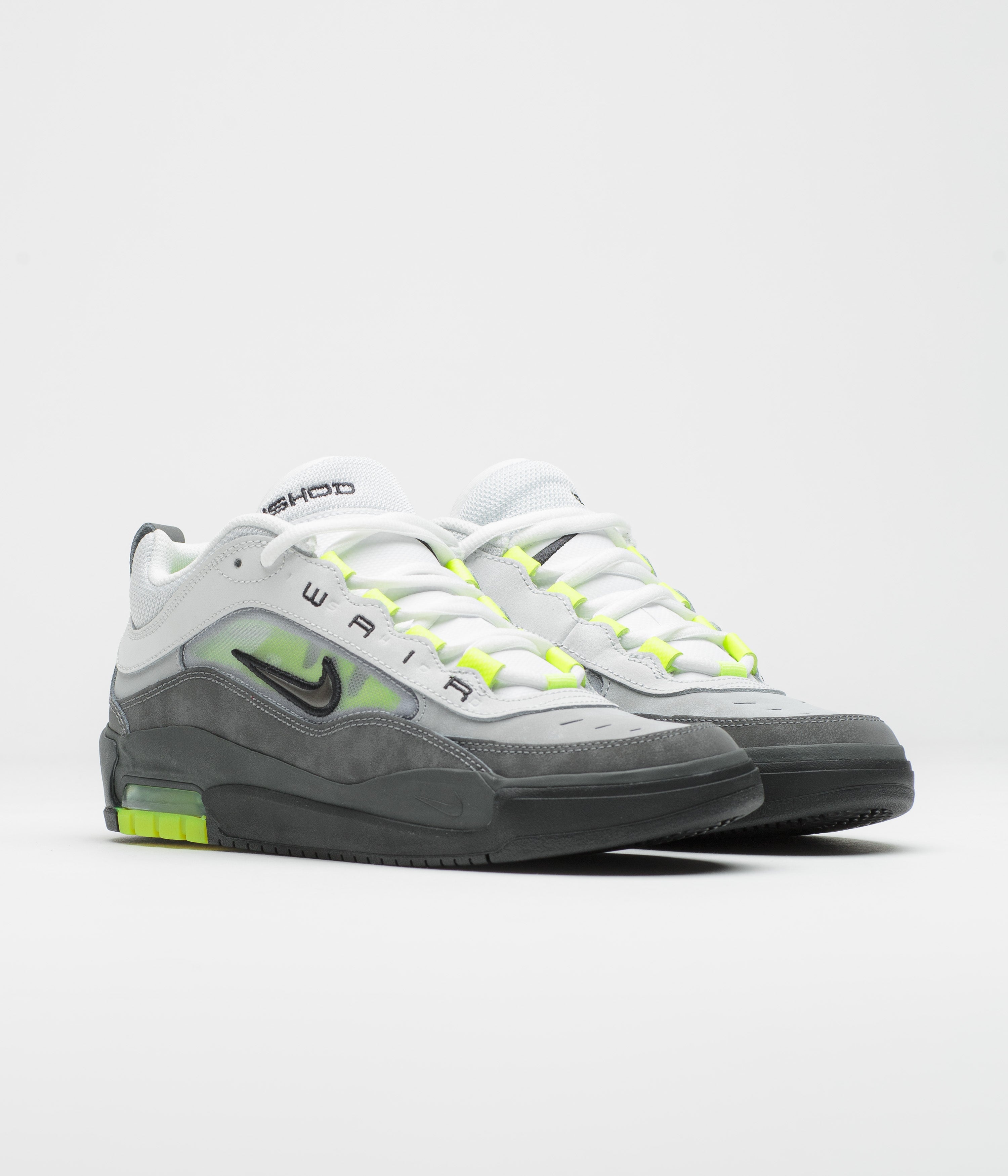 Nike SB Air Max Ishod Shoes - Black / Neon Yellow - Anthracite - Light Graphite