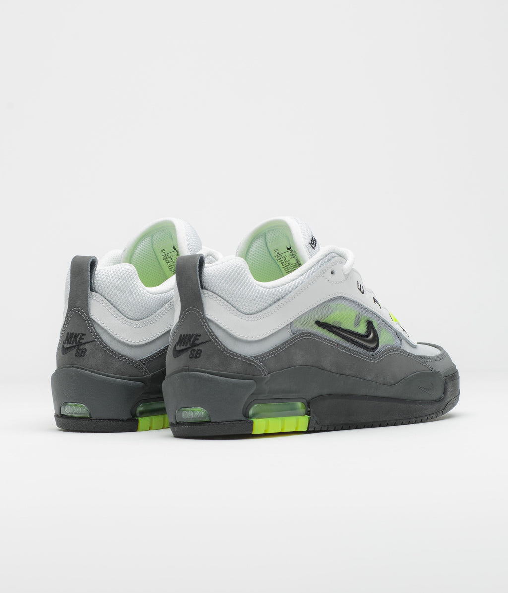 Nike SB Air Max Ishod Shoes - Black / Neon Yellow - Anthracite - Light Graphite