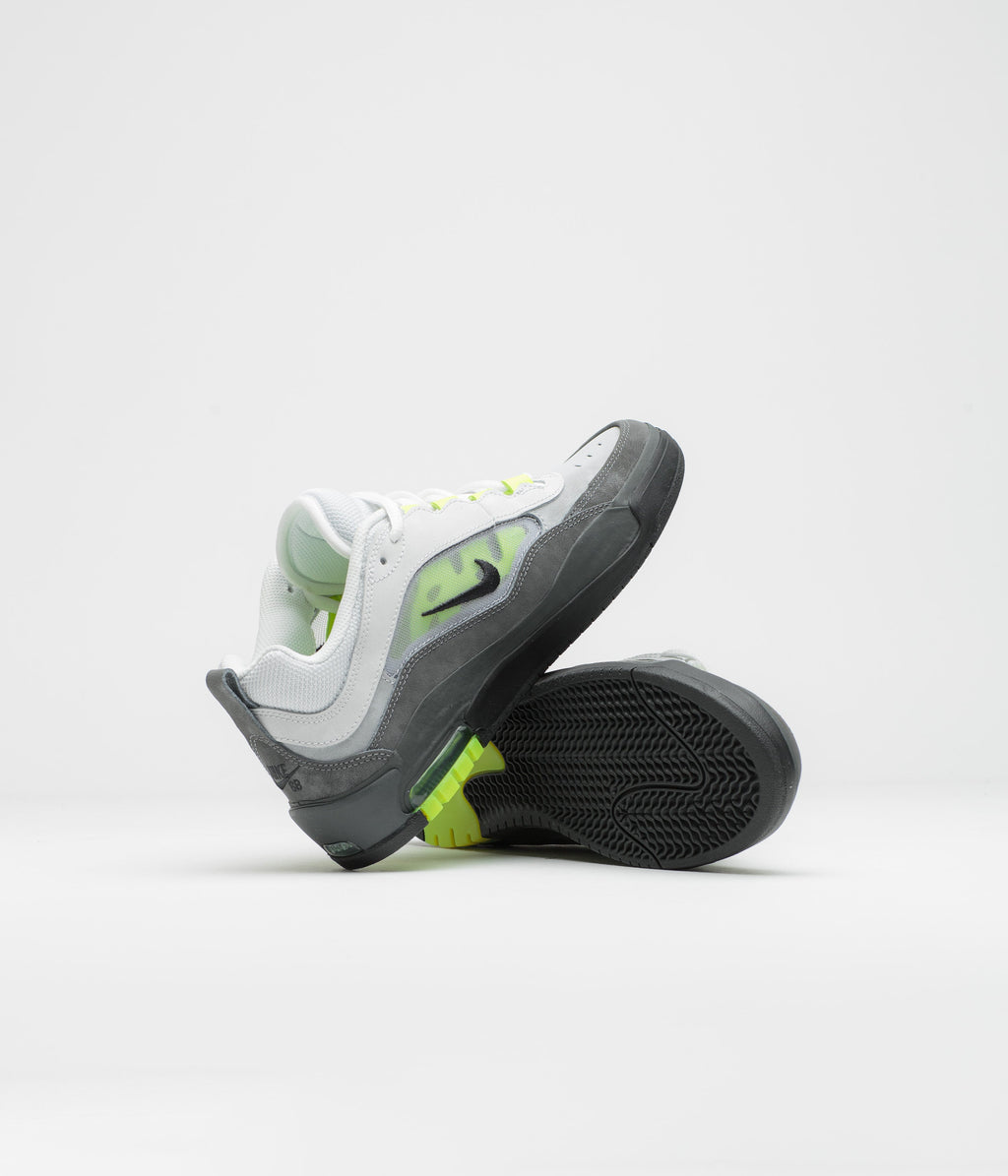Nike SB Air Max Ishod Shoes - Black / Neon Yellow - Anthracite - Light Graphite