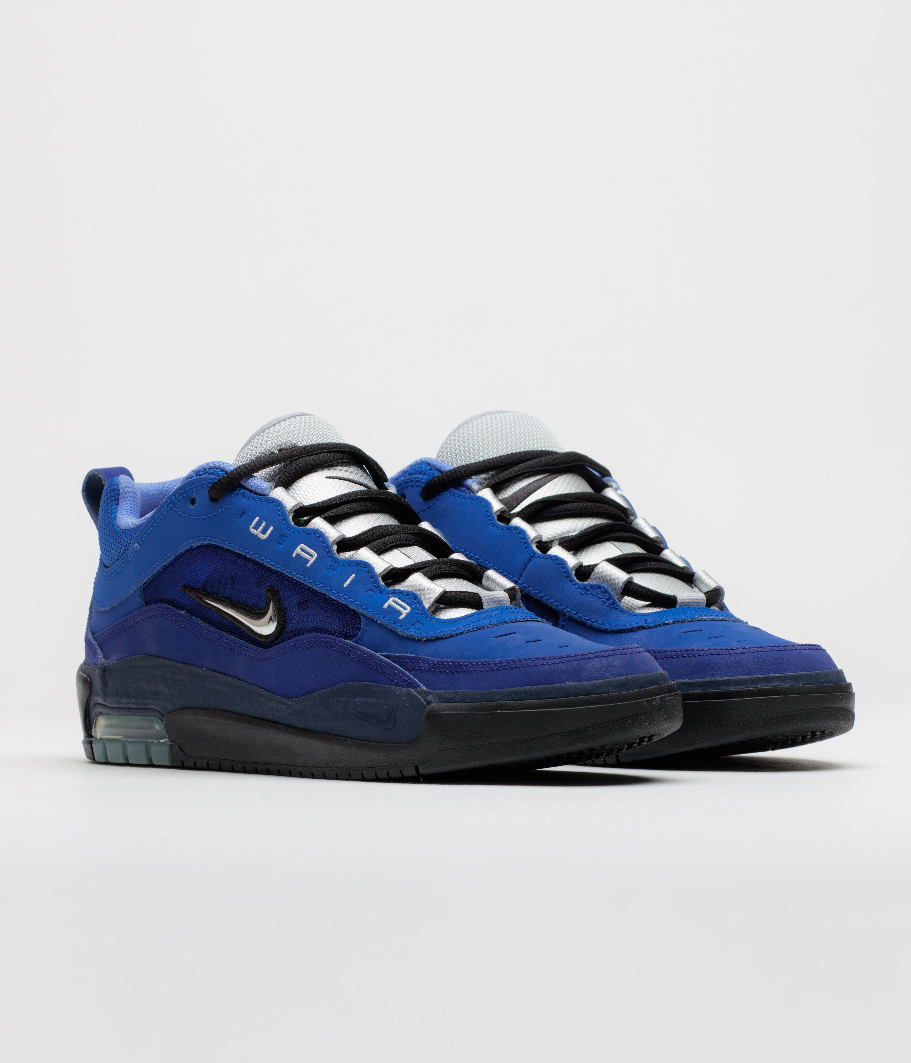 Nike SB Air Max Ishod Shoes - Blue Void / Metallic Silver - Radiant Blue