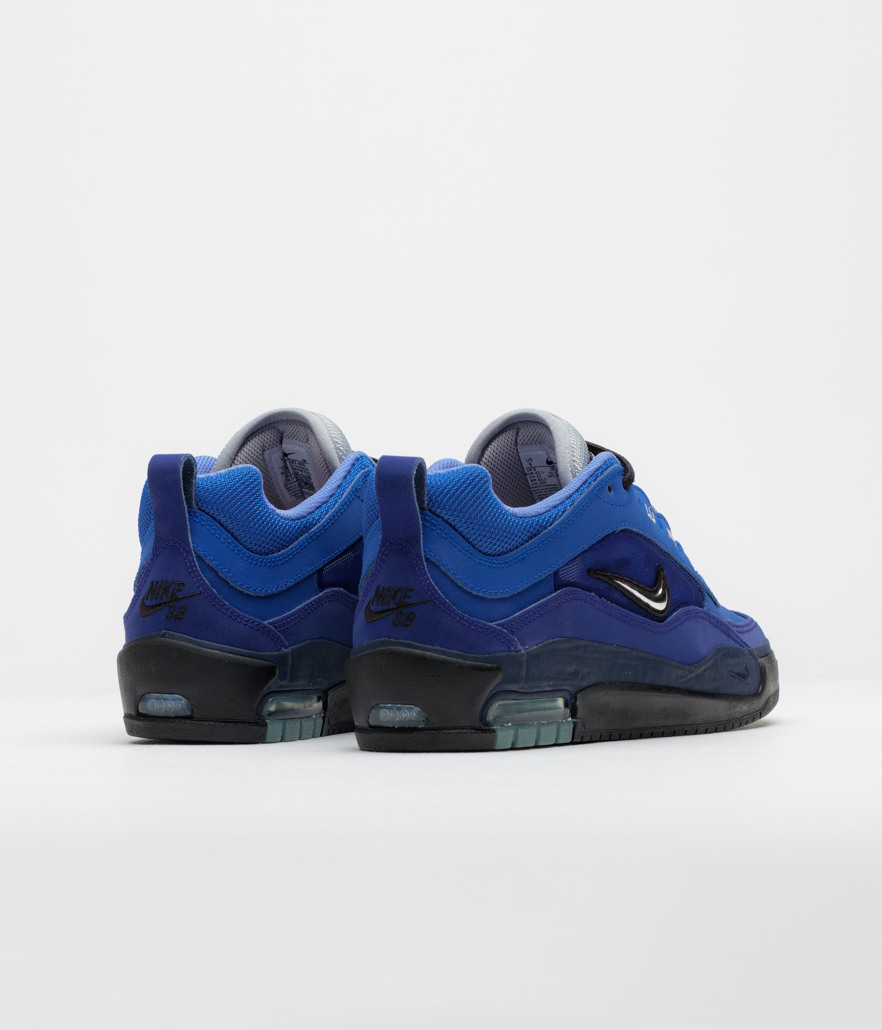 Nike SB Air Max Ishod Shoes - Blue Void / Metallic Silver - Radiant Blue