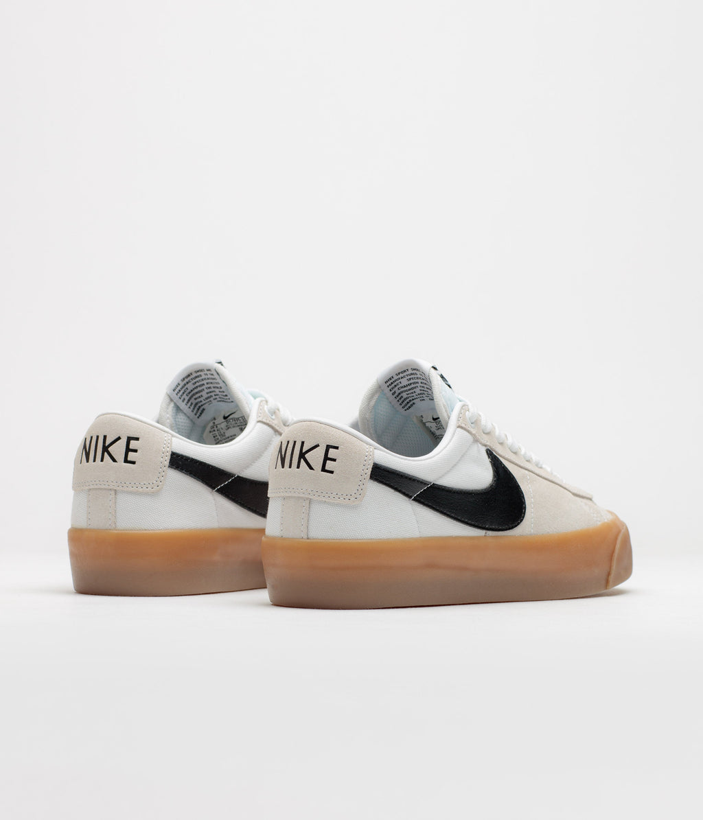Nike SB Blazer Low Pro GT Shoes - White / Black - White - White