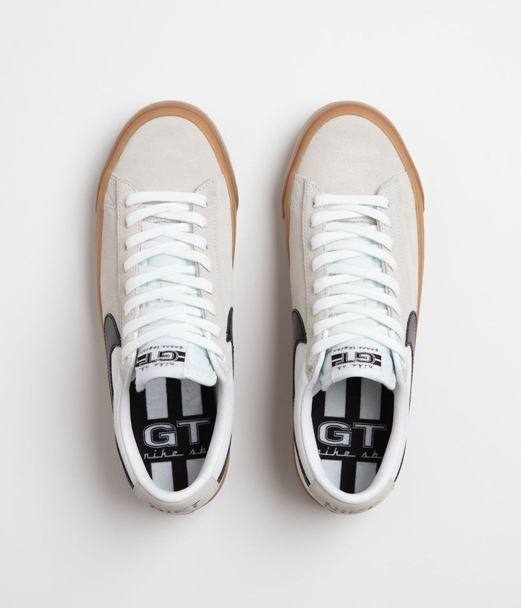 Nike SB Blazer Low Pro GT Shoes - White / Black - White - White