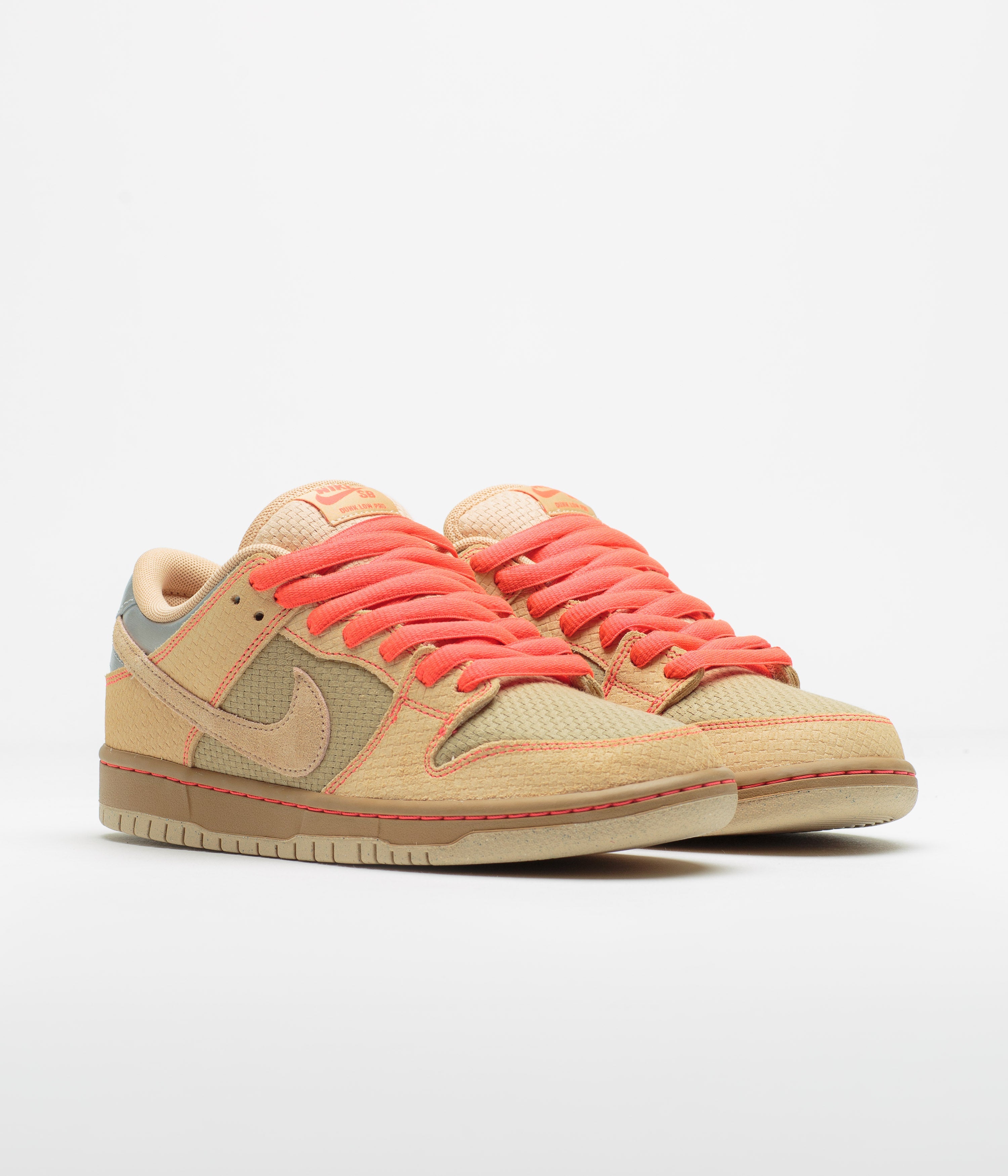 Nike SB Dunk Low Pro ‘Som Tum' Shoes - Canvas / Vachetta Tan - Parachute Beige