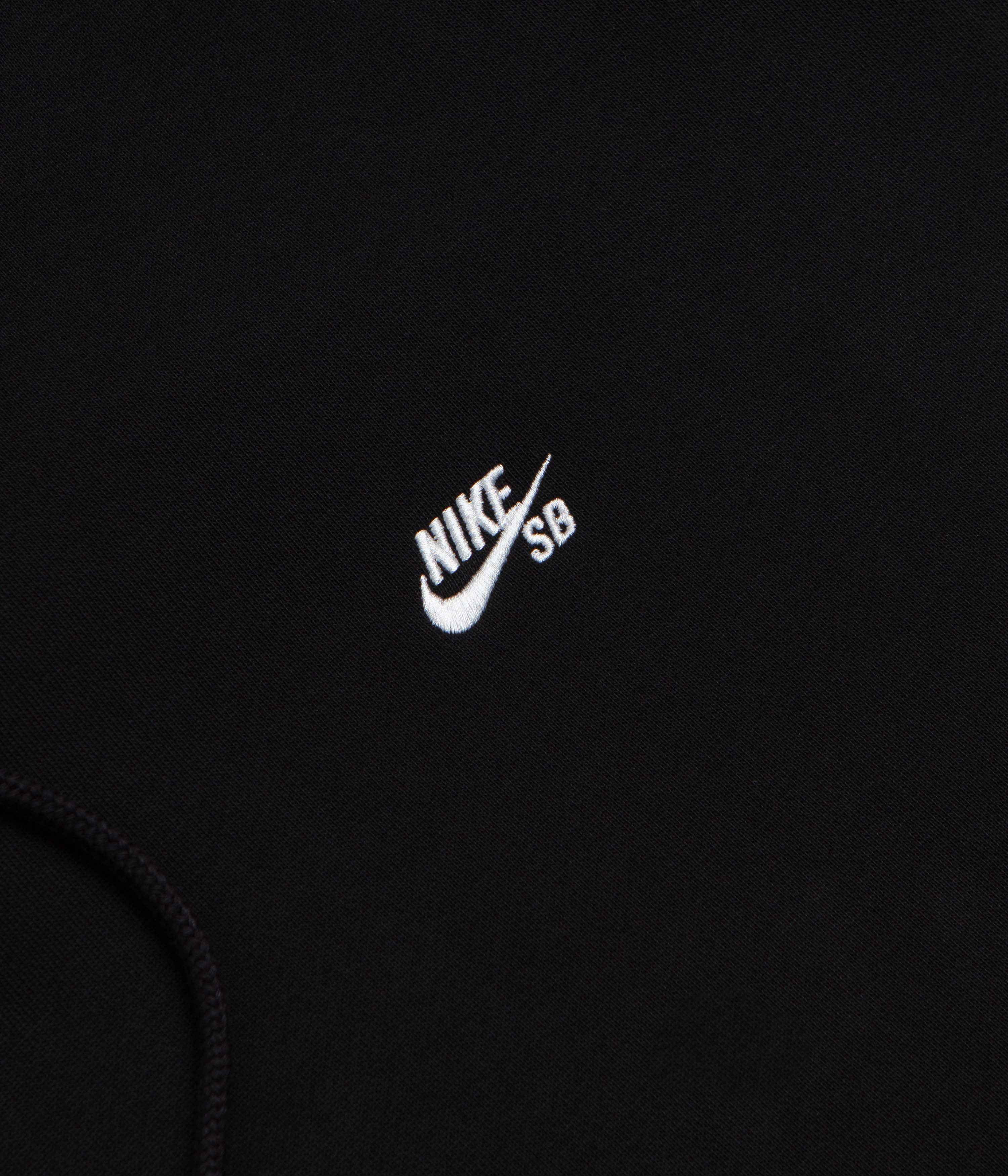 Nike SB Essential Small Logo Hoodie - Black / White