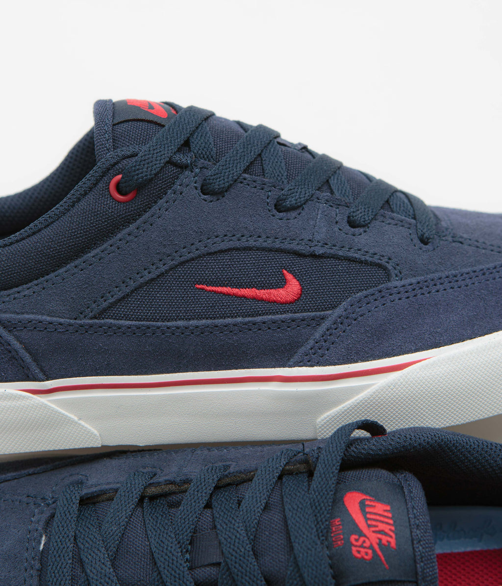 Nike SB Malor Shoes - Obsidian / Gym Red - Midnight Navy