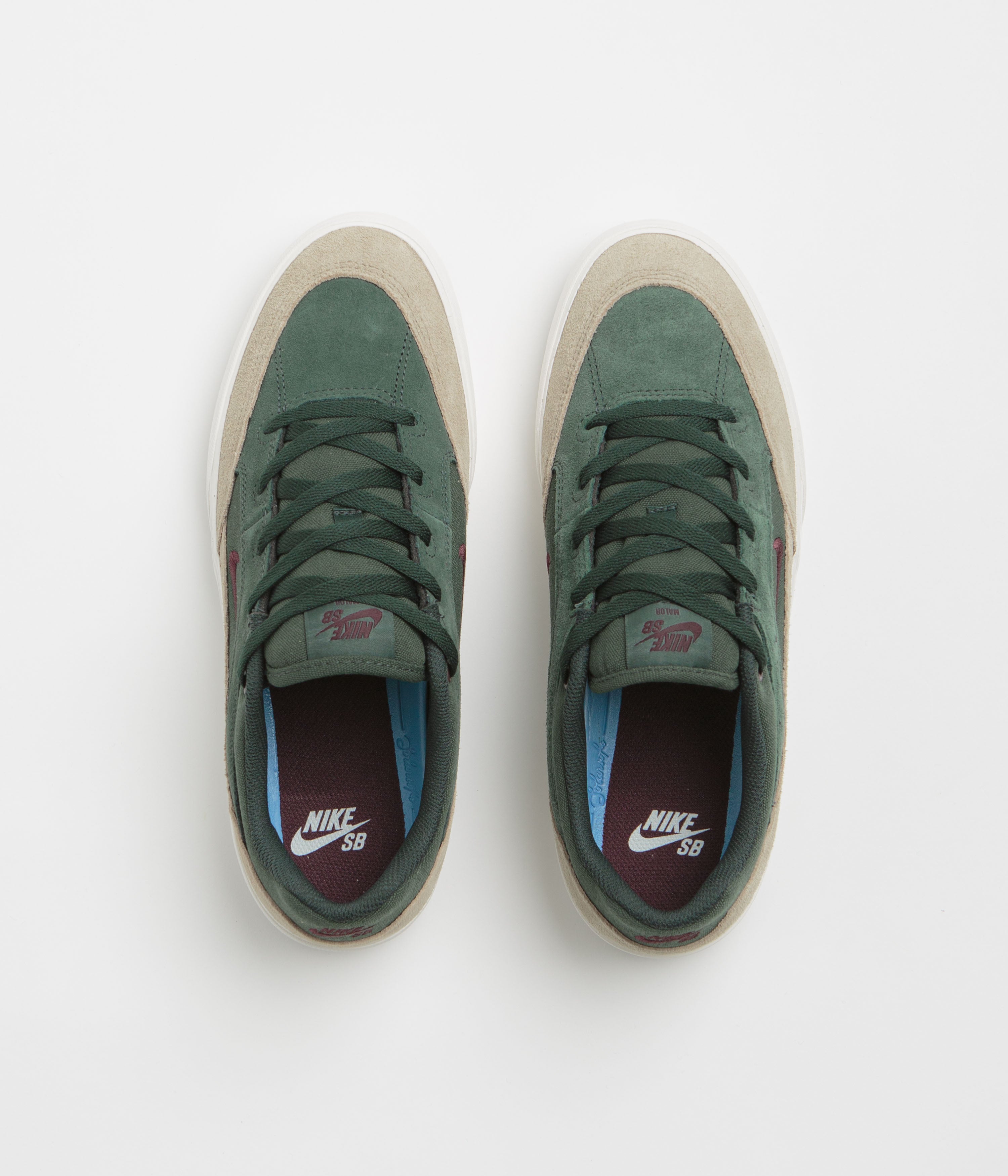 Nike SB Malor Shoes - Seaweed / Burgundy Crush - Khaki - Phantom