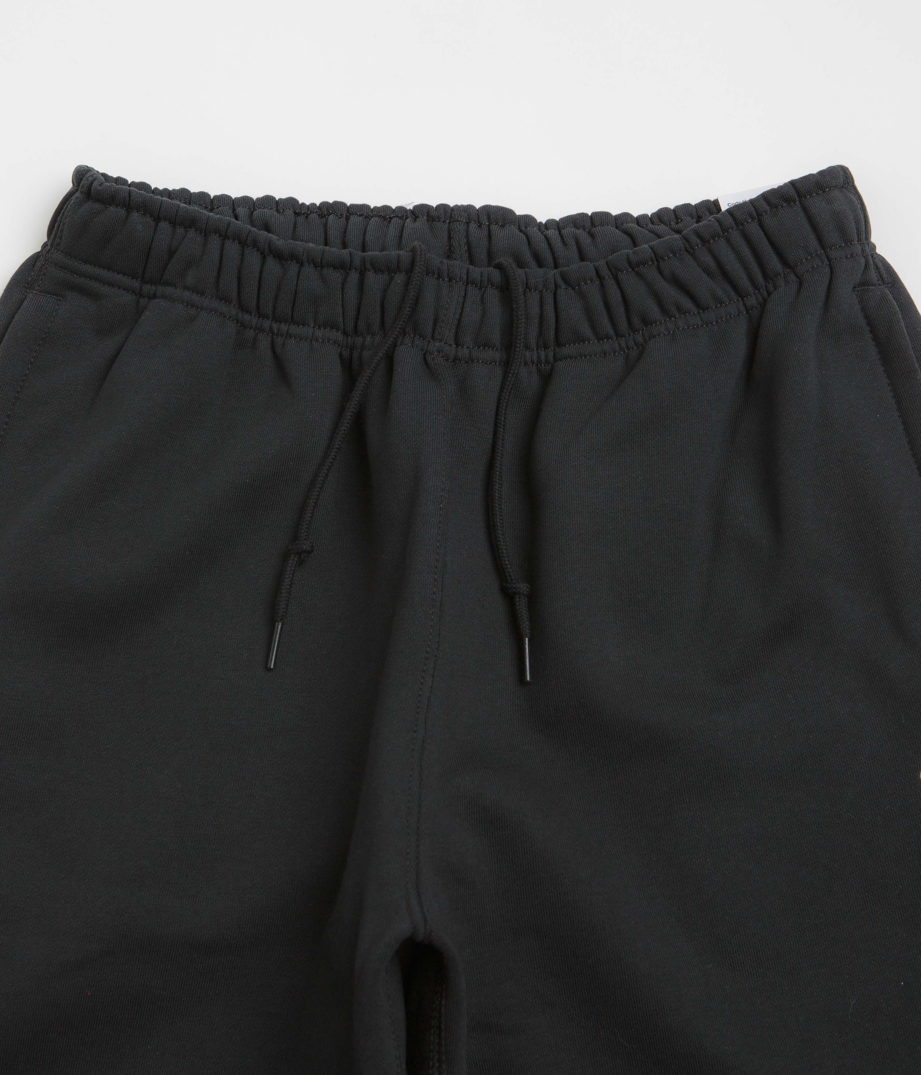 Nike Solo Swoosh Cuffed Sweatpants - Black / Black / White